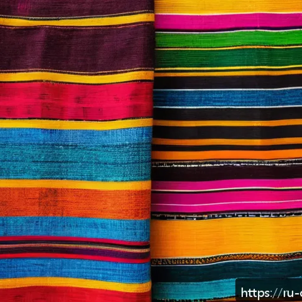 콜롬비아에서 쇼핑할 만한 기념품 - A vibrant traditional Colombian handwoven textile from the Valle del Cauca region, featuring bright ...